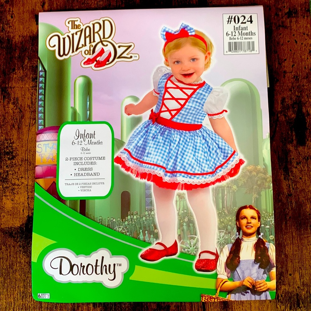 WB The Wizard of Oz Dorothy infant costume